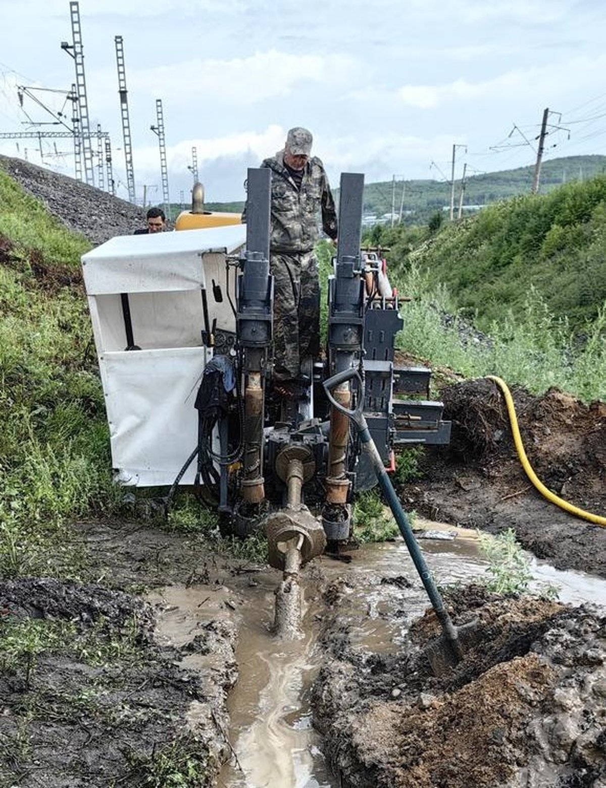 Прокладка футляра под электричество (Амурская область)